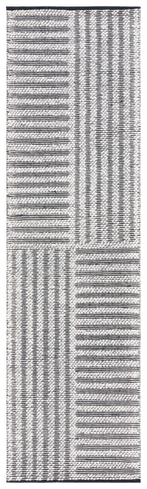 Safavieh Natura Exquisite Hand-woven Area Rug – Modern Design With Timeless Craftsmanship For Any Space Ivory ,Black 60% Wool,40% Cotton Nat227z-6sq
