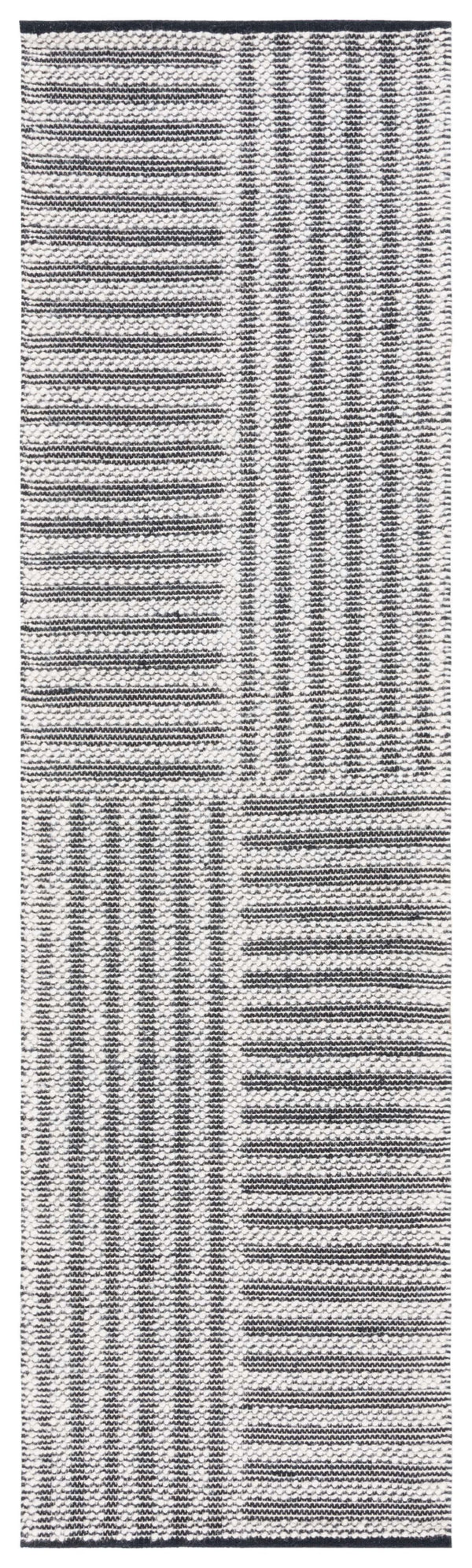Safavieh Natura Exquisite Hand-woven Area Rug – Modern Design With Timeless Craftsmanship For Any Space Ivory ,Black 60% Wool,40% Cotton Nat227z-6sq