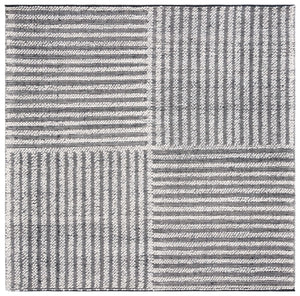 Safavieh Natura Exquisite Hand-woven Area Rug – Modern Design With Timeless Craftsmanship For Any Space Ivory ,Black 60% Wool,40% Cotton Nat227z-6sq
