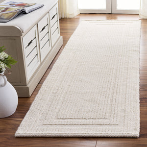 Safavieh Natura Hand-Loomed Ivory Wool Rug — Timeless Scandinavian Minimalist Design, Durable Natural Comfort 3'-0" x 5'-0" NAT229A-3
