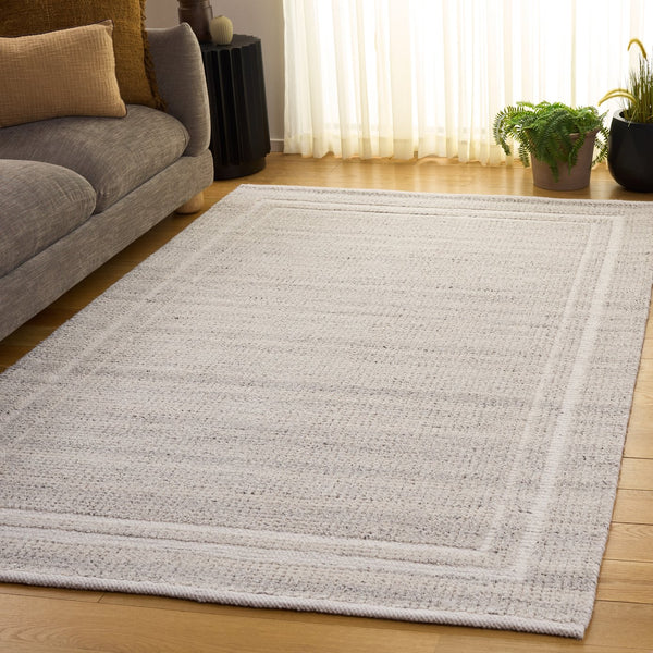 Safavieh Natura Hand-Loomed Wool Rug In Soft Taupe — Low-Profile Texture, Timeless Scandinavian-Modern Warmth And Quality 6'-0" x 6'-0" NAT229E-6SQ
