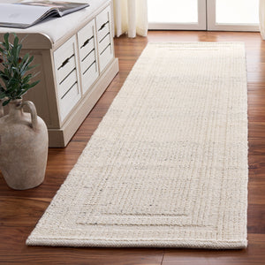 Safavieh Natura Hand-Woven Grey Wool Rug — Scandinavian-Inspired Plush Texture, Durable Indian Craftsmanship 4'-0" x 6'-0" NAT229F-4