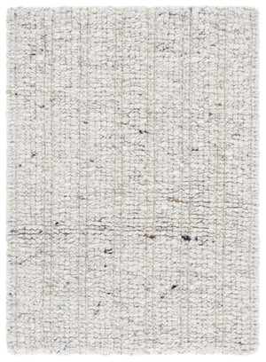 Safavieh Natura Hand-Woven Grey Wool Rug — Scandinavian-Inspired Plush Texture, Durable Indian Craftsmanship 4'-0" x 6'-0" NAT229F-4