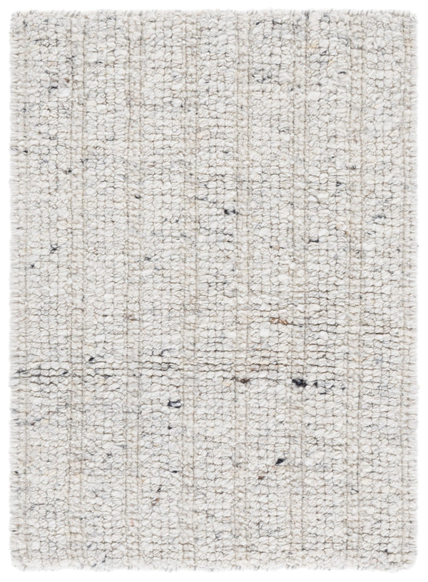 Safavieh Natura Hand-Woven Grey Wool Rug — Scandinavian-Inspired Plush Texture, Durable Indian Craftsmanship 4'-0" x 6'-0" NAT229F-4