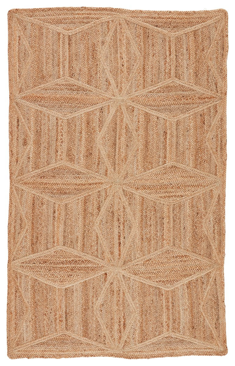 Jaipur Living Naturals Tobago Abel Nat23 Handwoven Handmade 100% Jute Geometric Geometric Indoor Rug Tan 100% Jute Rug137493