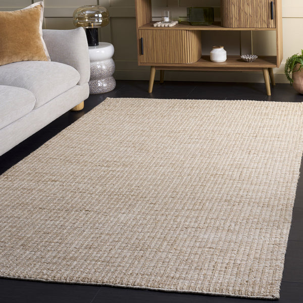 Safavieh Natura Hand-Woven Beige Wool Rug — Low-Profile, Timeless Texture For Living Rooms & Dining Spaces 6'-0" x 9'-0" NAT230B-6
