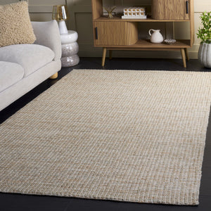 Safavieh Natura Handwoven Wool Area Rug In Grey And Rust Tones — Low‑Profile, Durable, Artisanal Warmth For Modern Spaces 3'-0" x 5'-0" NAT230F-3