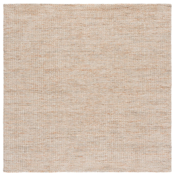 Safavieh Natura Hand-Woven Wool Rug In Grey And Rust—Low-Profile 1/4" Pile, Durable Artisan Design For Living Spaces 8'-0" x 10'-0" NAT230F-8