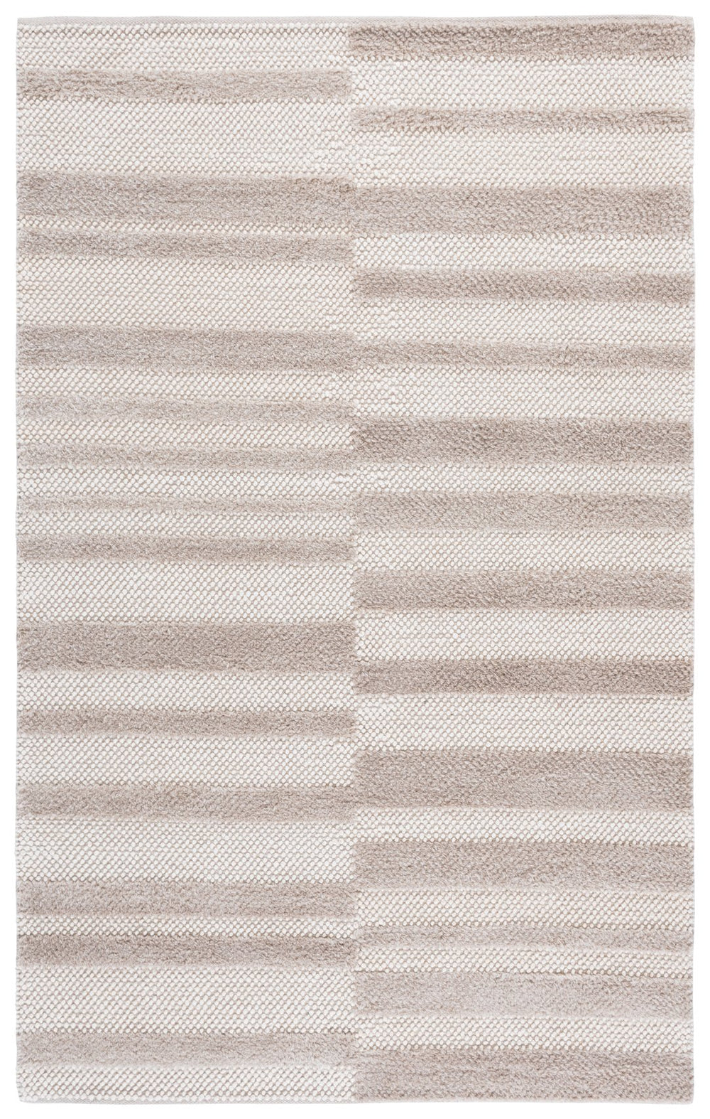 Safavieh Natura Elegant Handloomed Area Rug - Versatile Medium Rectangle For Living Spaces And Offices Beige ,Ivory 60% Wool 30% Pet Yarn,10% Cotton Nat231b-5