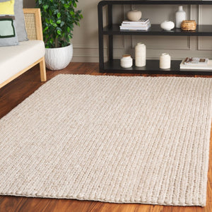 Safavieh Natura Handwoven Wool Viscose Area Rug Soft Tonal Weave for Living Room or Bedroom Beige NAT254B-5