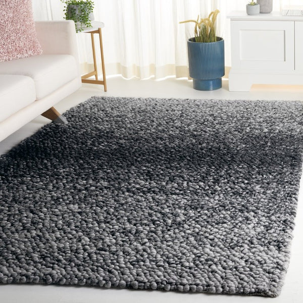 Safavieh Natura Hand-Woven Wool Viscose Area Rug Plush Pile Modern Living Room Accent Grey NAT255F-5