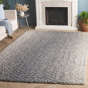 Safavieh Natura Hand-Woven Wool Viscose Area Rug Plush Pile Modern Living Room Accent Light Grey NAT255G-5