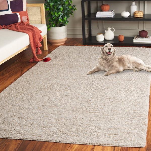 Safavieh Natura Handcrafted Area Rug - Elegant Minimalist Design For Luxurious Comfort And Timeless Style Ivory ,Beige 70% Wool,20% Nylon,10% Cotton Nat257a-6