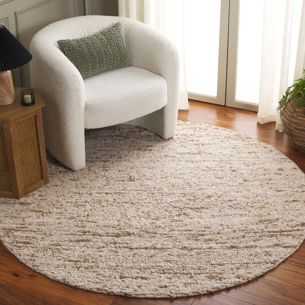 Safavieh Natura Handcrafted Area Rug - Elegant Minimalist Design For Luxurious Comfort And Timeless Style Ivory ,Beige 70% Wool,20% Nylon,10% Cotton Nat257a-6