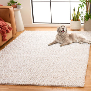 Safavieh Natura Hand-woven Area Rug – Luxurious 6 Ft Diameter For Contemporary Elegance And Comfort Ivory 70% Wool,20% Viscose,10% Cotton Nat258a-28