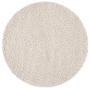 Safavieh Natura Hand-woven Area Rug – Luxurious 6 Ft Diameter For Contemporary Elegance And Comfort Ivory 70% Wool,20% Viscose,10% Cotton Nat258a-28
