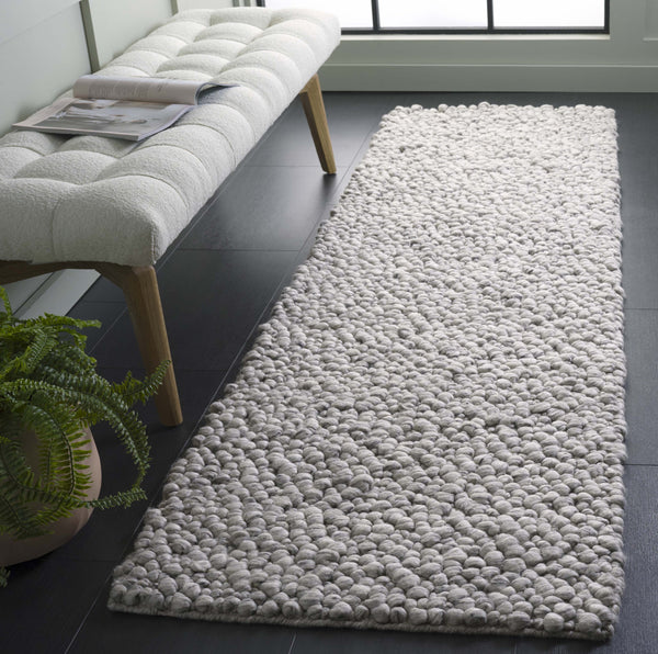 Safavieh Natura Hand-woven Area Rug – Luxurious 6 Ft Diameter For Contemporary Elegance And Comfort Light Grey 70% Wool,20% Viscose,10% Cotton Nat258g-6r