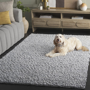 Safavieh Natura Hand-woven Area Rug – Luxurious 6 Ft Diameter For Contemporary Elegance And Comfort Light Grey 70% Wool,20% Viscose,10% Cotton Nat258g-6r