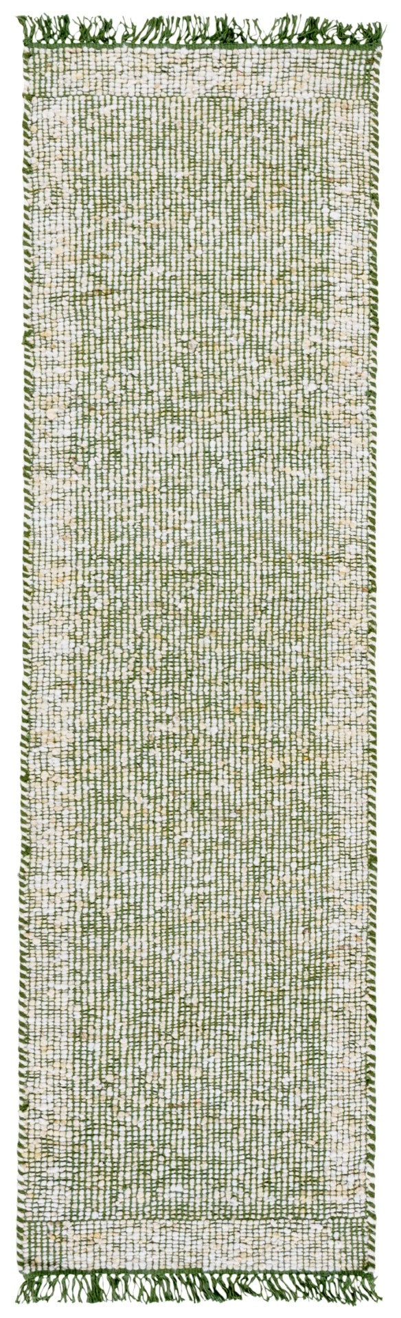 Safavieh Natura Hand Woven Area Rug – Luxurious Wool & Cotton Blend, Chic Modern Design For Any Room Green ,Ivory 70% Wool,20% Cotton,10% Polyester Nat259y-3