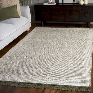 Safavieh Natura Hand Woven Runner Rug – Luxurious Modern Style For Hallways, Artisanal Charm And Elegance Green ,Ivory 70% Wool,20% Cotton,10% Polyester Nat259y-5
