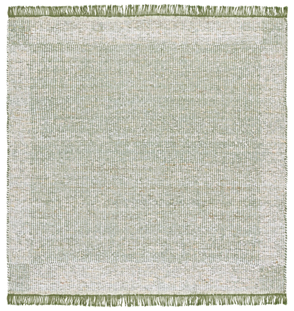 Safavieh Natura Hand Woven Runner Rug – Luxurious Modern Style For Hallways, Artisanal Charm And Elegance Green ,Ivory 70% Wool,20% Cotton,10% Polyester Nat259y-28