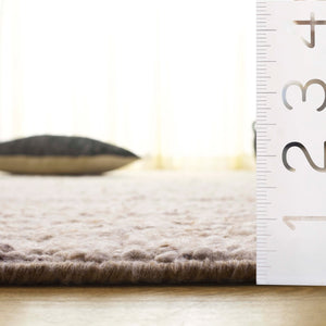 Safavieh Natura Handwoven Runner Rug - Luxurious Modern Design For Hallways And Entryways, Crafted In India Beige ,Ivory 70% Wool,20% Nylon,10% Cotton Nat260b-5