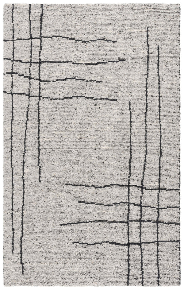 Safavieh Natura Handwoven Runner Rug - Luxurious Modern Design For Hallways And Entryways, Crafted In India Grey ,Black 70% Wool,20% Nylon,10% Cotton Nat260f-5