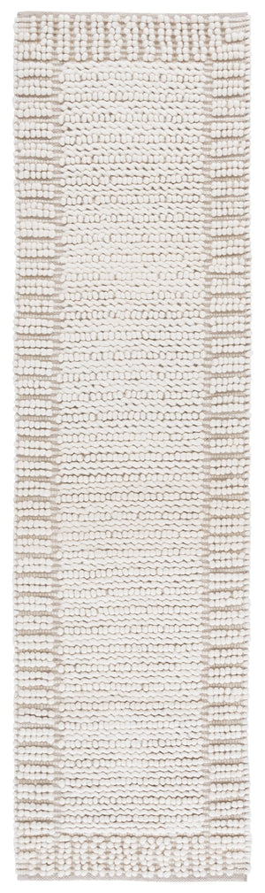 Safavieh Natura Bohemian-inspired Runner Rug - Handcrafted Elegance For Hallways And Entryways, Durable Comfort Ivory 80% Wool,20% Cotton Nat286a-28