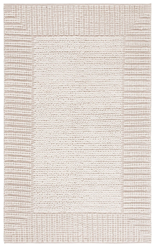 Safavieh Natura Handcrafted Bohemian Area Rug - Luxurious Wool And Cotton Blend For Timeless Elegance Ivory 80% Wool,20% Cotton Nat286a-8