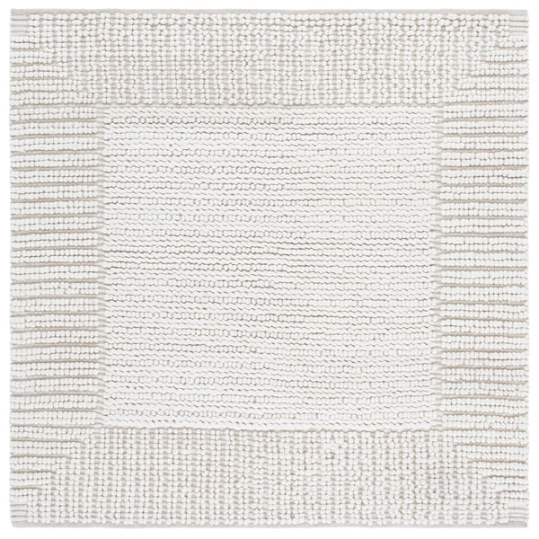 Safavieh Natura Bohemian-inspired Runner Rug - Handcrafted Elegance For Hallways And Entryways, Durable Comfort Ivory 80% Wool,20% Cotton Nat286a-6sq
