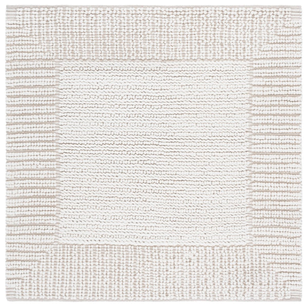 Safavieh Natura Handcrafted Bohemian Area Rug - Luxurious Wool And Cotton Blend For Timeless Elegance Ivory 80% Wool,20% Cotton Nat286a-8