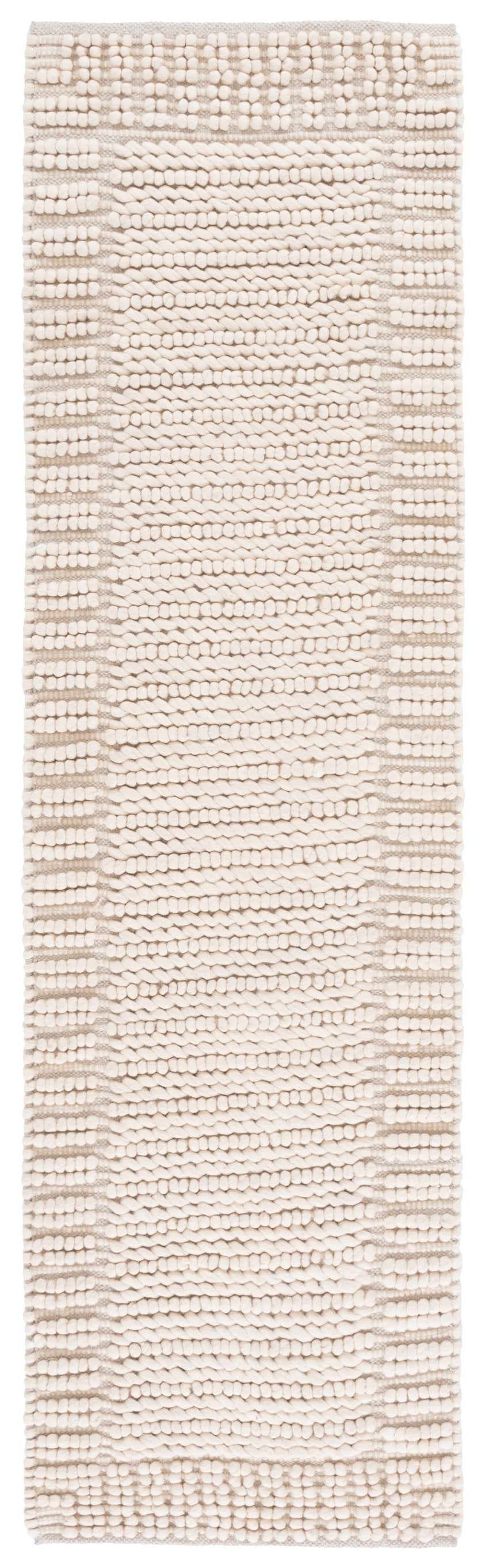Safavieh Natura Bohemian-inspired Runner Rug - Handcrafted Elegance For Hallways And Entryways, Durable Comfort Beige 80% Wool,20% Cotton Nat286b-28