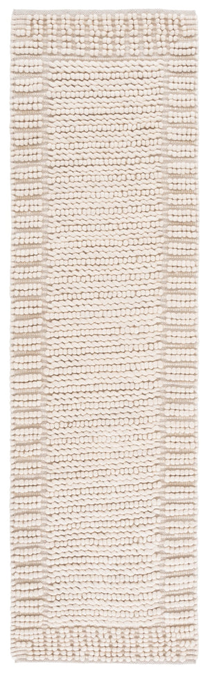 Safavieh Natura Bohemian-inspired Runner Rug - Handcrafted Elegance For Hallways And Entryways, Durable Comfort Beige 80% Wool,20% Cotton Nat286b-28