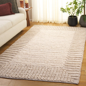 Safavieh Natura Handcrafted Bohemian Area Rug - Luxurious Wool And Cotton Blend For Timeless Elegance Beige 80% Wool,20% Cotton Nat286b-6