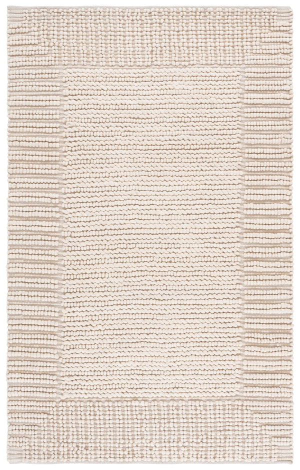 Safavieh Natura Bohemian-inspired Runner Rug - Handcrafted Elegance For Hallways And Entryways, Durable Comfort Beige 80% Wool,20% Cotton Nat286b-5