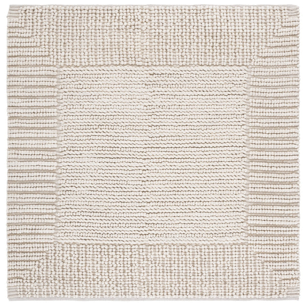 Safavieh Natura Bohemian-inspired Runner Rug - Handcrafted Elegance For Hallways And Entryways, Durable Comfort Beige 80% Wool,20% Cotton Nat286b-6sq