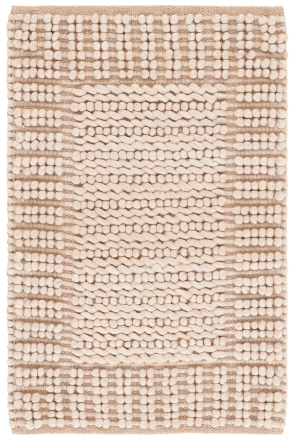 Safavieh Natura Handcrafted Bohemian Area Rug - Luxurious Wool And Cotton Blend For Timeless Elegance Taupe 80% Wool,20% Cotton Nat286e-6