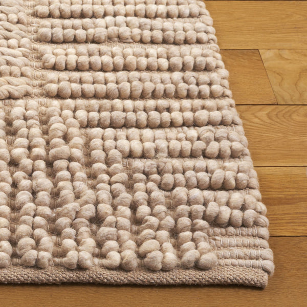 Safavieh Natura Bohemian-inspired Runner Rug - Handcrafted Elegance For Hallways And Entryways, Durable Comfort Taupe 80% Wool,20% Cotton Nat286e-5