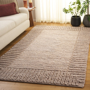 Safavieh Natura Bohemian-inspired Runner Rug - Handcrafted Elegance For Hallways And Entryways, Durable Comfort Taupe 80% Wool,20% Cotton Nat286e-5
