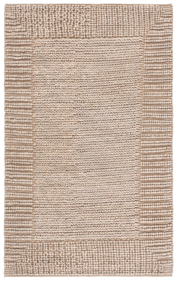 Safavieh Natura Bohemian-inspired Runner Rug - Handcrafted Elegance For Hallways And Entryways, Durable Comfort Taupe 80% Wool,20% Cotton Nat286e-5