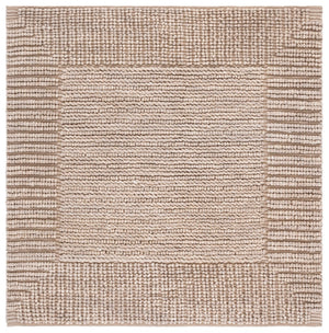 Safavieh Natura Handcrafted Bohemian Area Rug - Luxurious Wool And Cotton Blend For Timeless Elegance Taupe 80% Wool,20% Cotton Nat286e-6