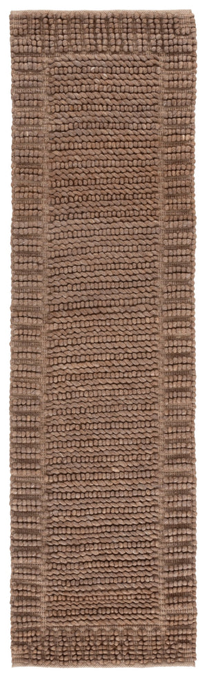 Safavieh Natura Bohemian-inspired Runner Rug - Handcrafted Elegance For Hallways And Entryways, Durable Comfort Brown 80% Wool,20% Cotton Nat286t-28
