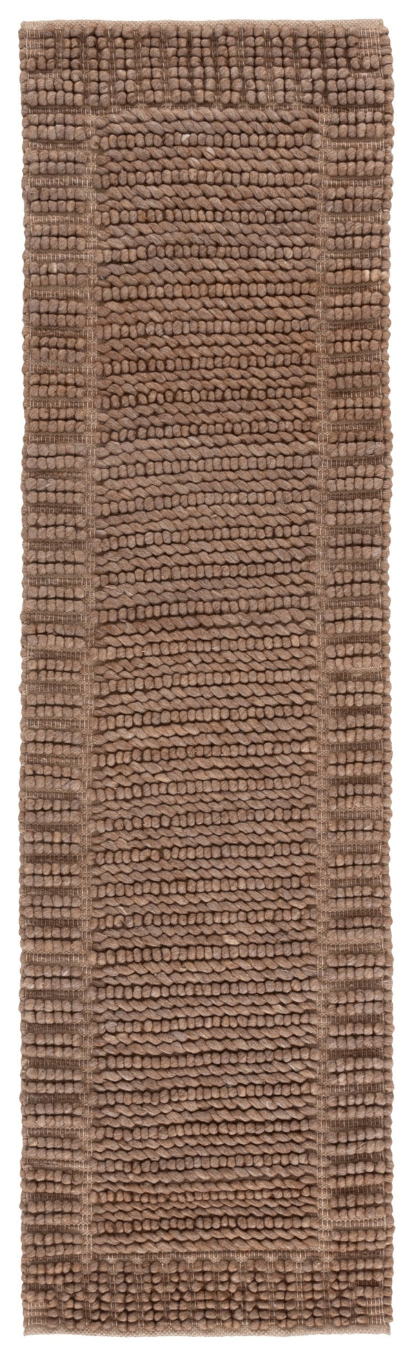 Safavieh Natura Bohemian-inspired Runner Rug - Handcrafted Elegance For Hallways And Entryways, Durable Comfort Brown 80% Wool,20% Cotton Nat286t-28