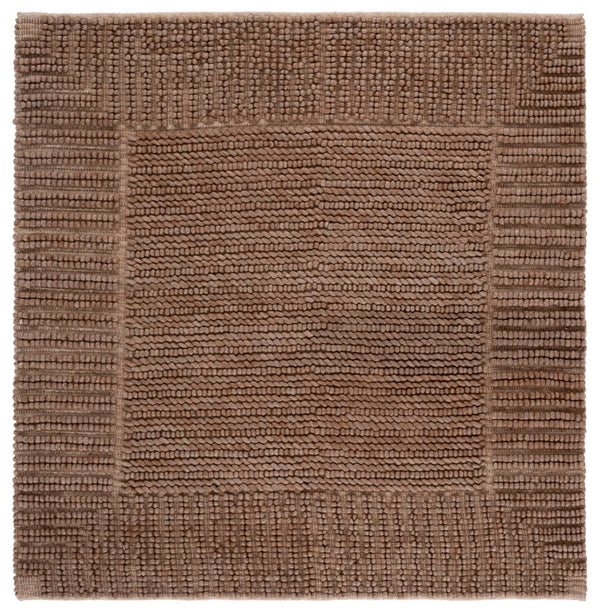 Safavieh Natura Handcrafted Bohemian Area Rug - Luxurious Wool And Cotton Blend For Timeless Elegance Brown 80% Wool,20% Cotton Nat286t-8