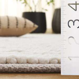 Safavieh Natura Bohemian Runner Area Rug - Artisanal Ivory Flatweave Design For Hallways & Entryways Ivory 80% Wool,20% Cotton Nat287a-5