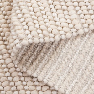 Safavieh Natura Handcrafted Bohemian Area Rug – Elegant Design, Durable Wool & Cotton Blend For Stylish Living Spaces Beige ,Ivory 80% Wool,20% Cotton Nat287b-3