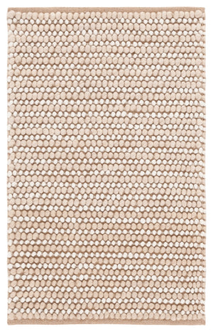 Safavieh Natura Handcrafted Bohemian Area Rug – Elegant Design, Durable Wool & Cotton Blend For Stylish Living Spaces Taupe ,Ivory 80% Wool,20% Cotton Nat287e-4