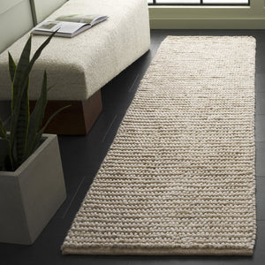 Safavieh Natura Bohemian Runner Area Rug - Artisanal Ivory Flatweave Design For Hallways & Entryways Taupe ,Ivory 80% Wool,20% Cotton Nat287e-28