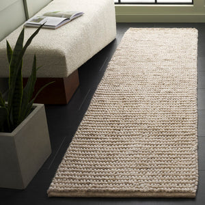 Safavieh Natura Handcrafted Bohemian Area Rug – Elegant Design, Durable Wool & Cotton Blend For Stylish Living Spaces Taupe ,Ivory 80% Wool,20% Cotton Nat287e-4