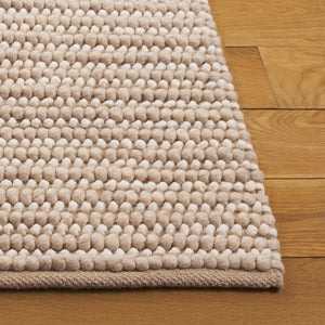 Safavieh Natura Bohemian Runner Area Rug - Artisanal Ivory Flatweave Design For Hallways & Entryways Taupe ,Ivory 80% Wool,20% Cotton Nat287e-5